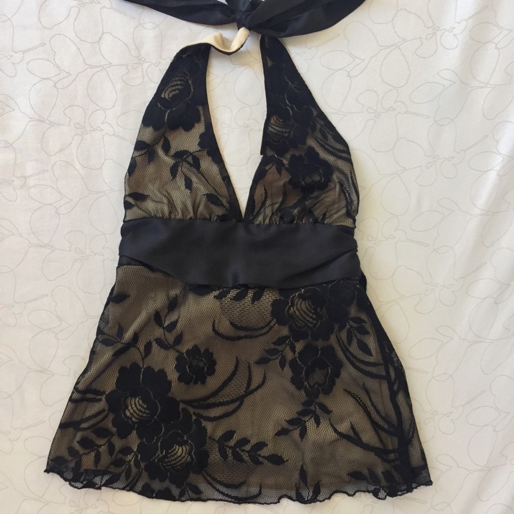Black Halter Top